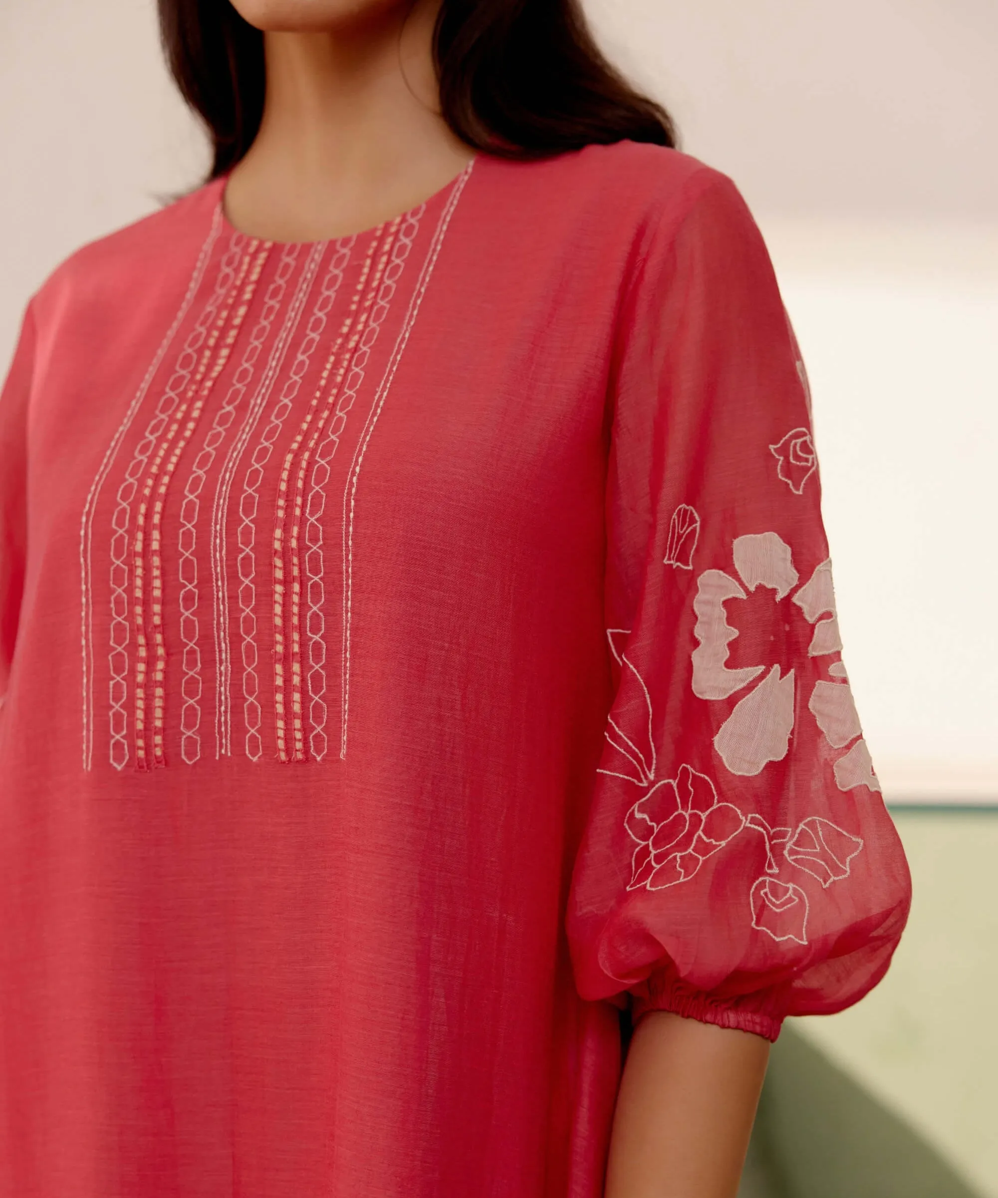 Rosewood cotton kurta and pants