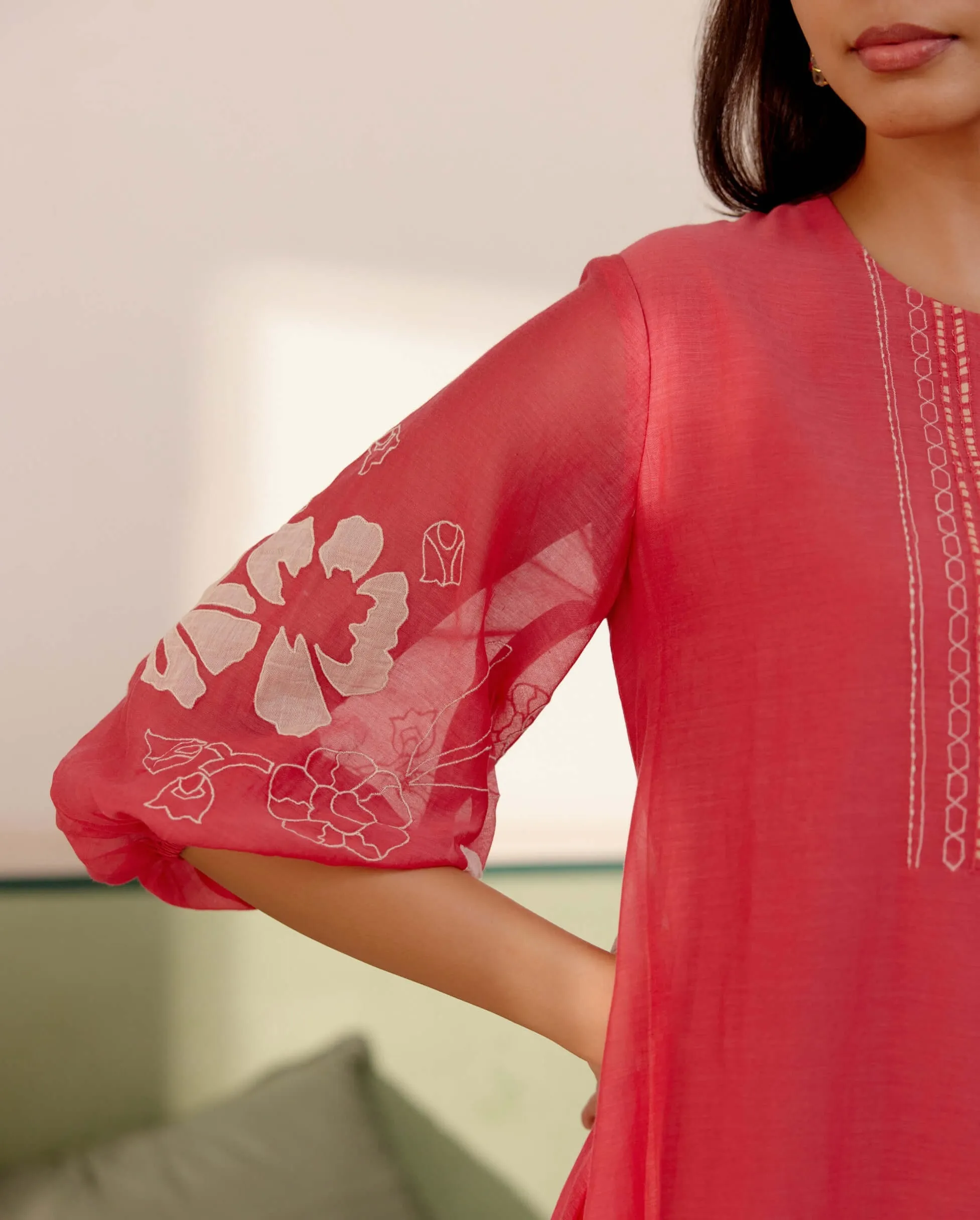 Rosewood cotton kurta and pants