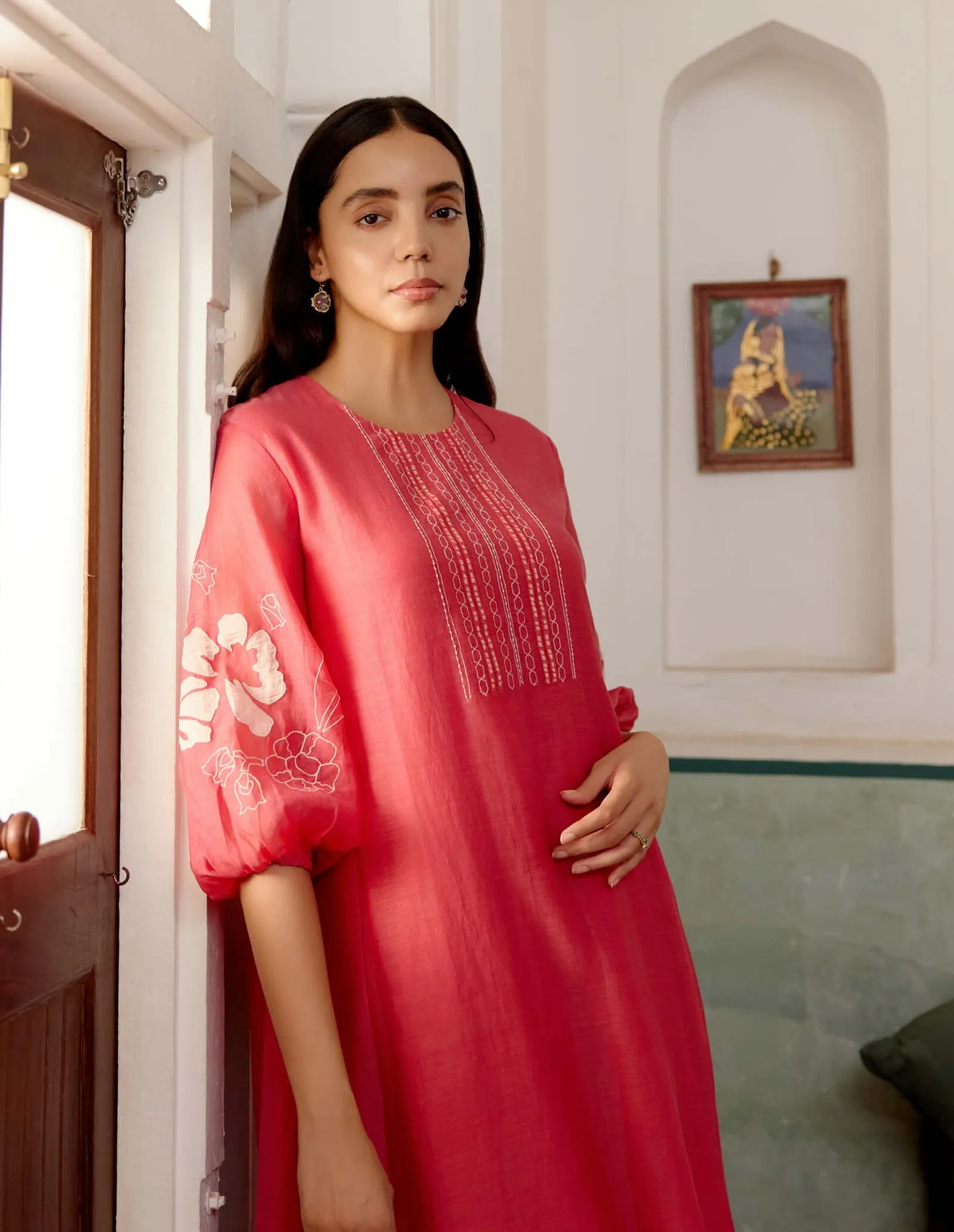 Rosewood cotton kurta and pants