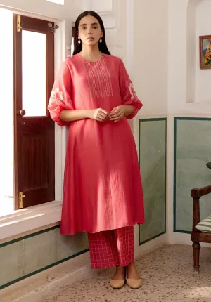 Rosewood cotton kurta and pants