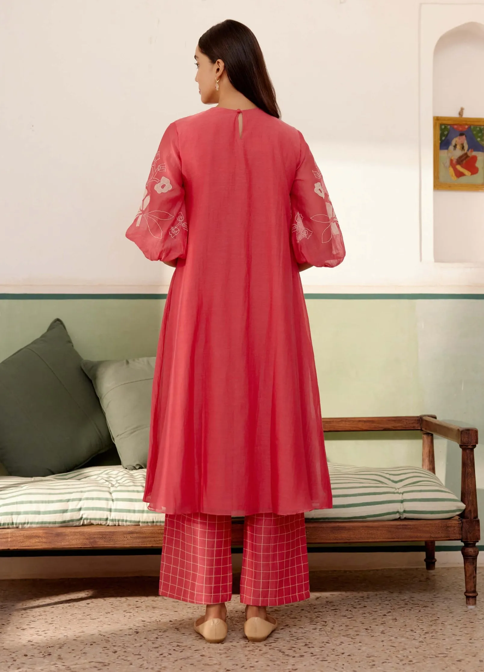 Rosewood cotton kurta and pants