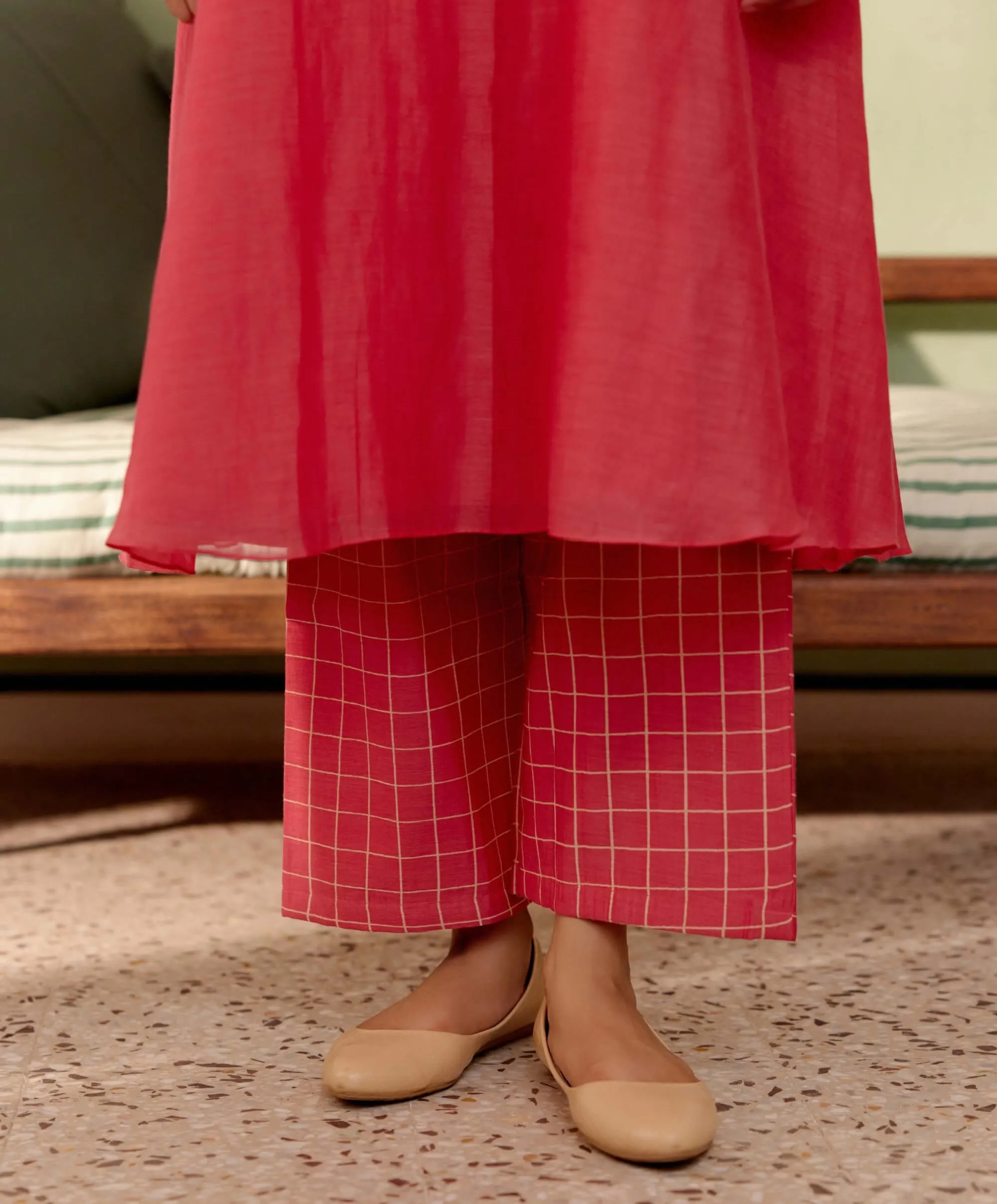 Rosewood cotton kurta and pants
