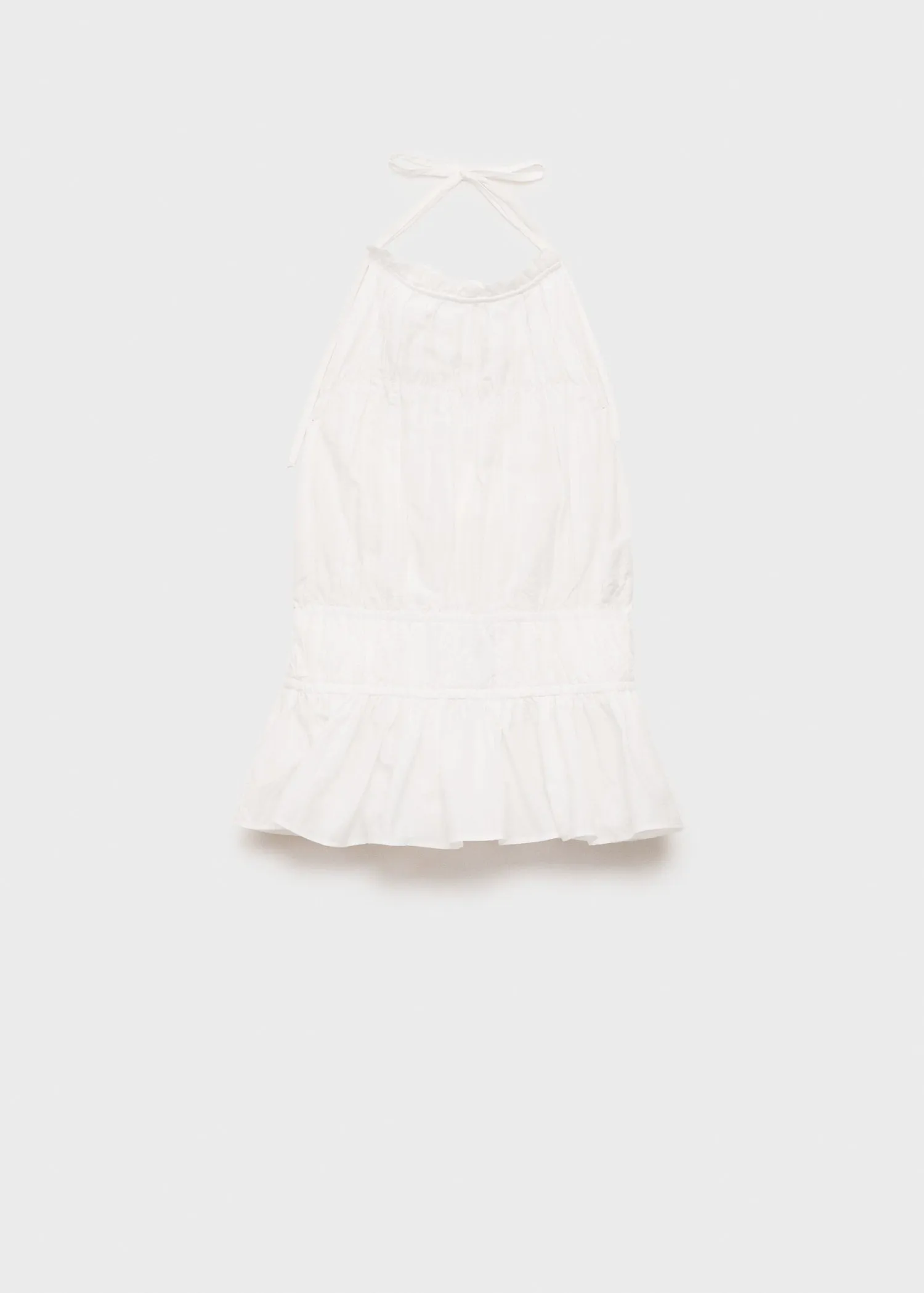 Ruched halter top