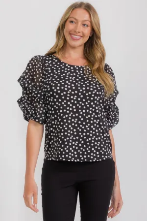 RUFFLE LAYED PUFF FASHION TEE