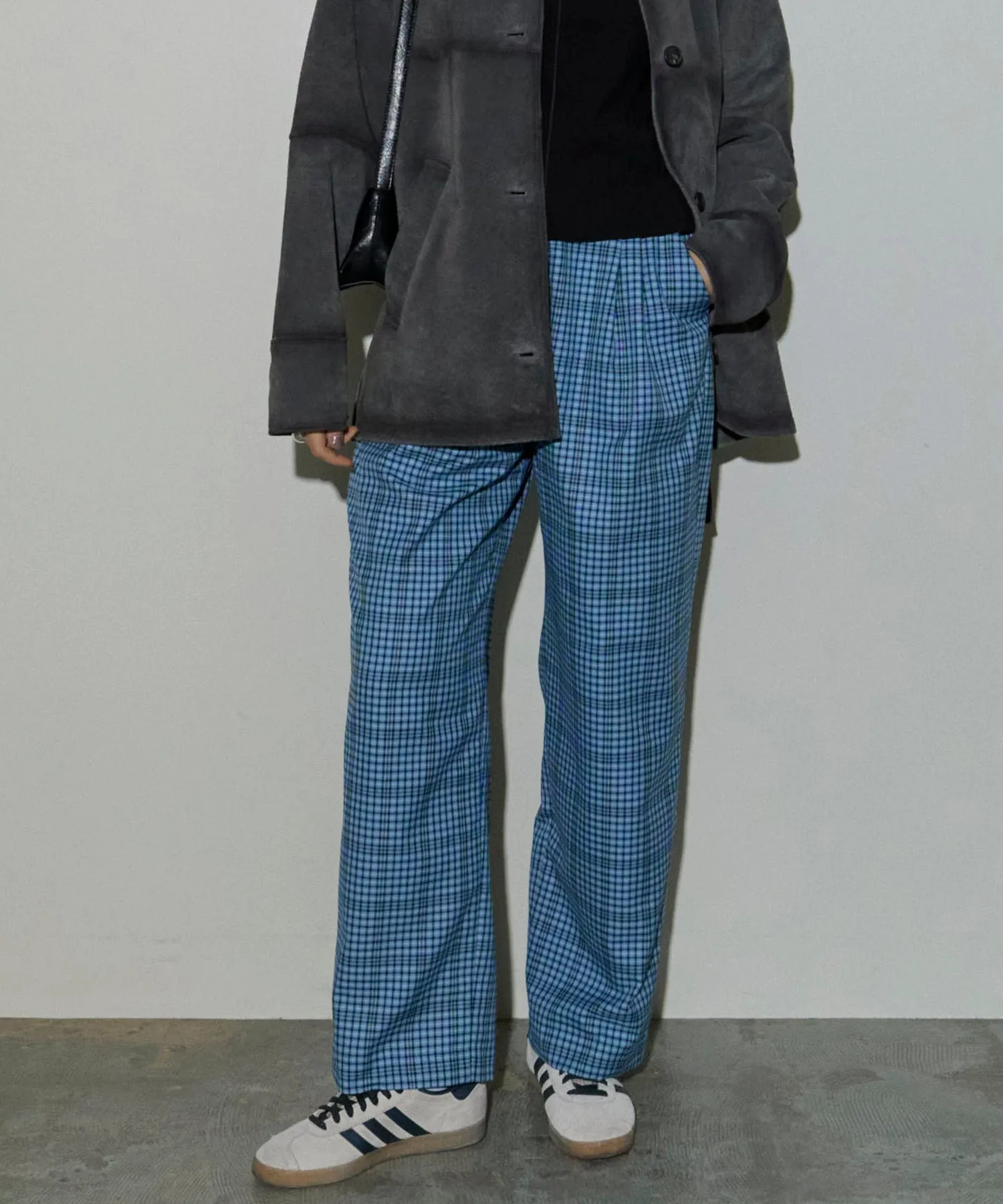 【SALE】2way Waist Checkered Pants