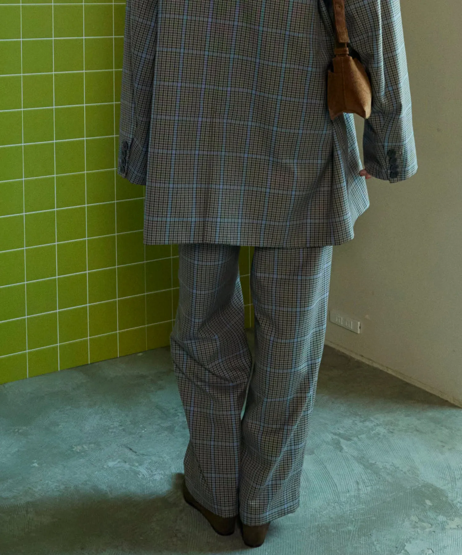 【SALE】2way Waist Checkered Pants