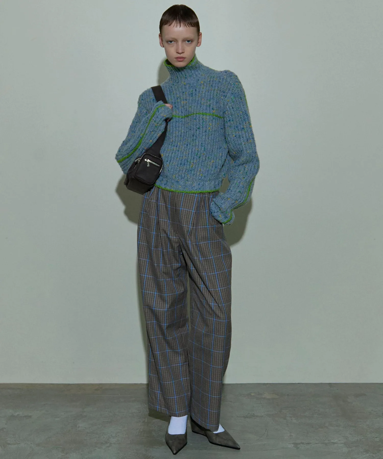 【SALE】2way Waist Checkered Pants