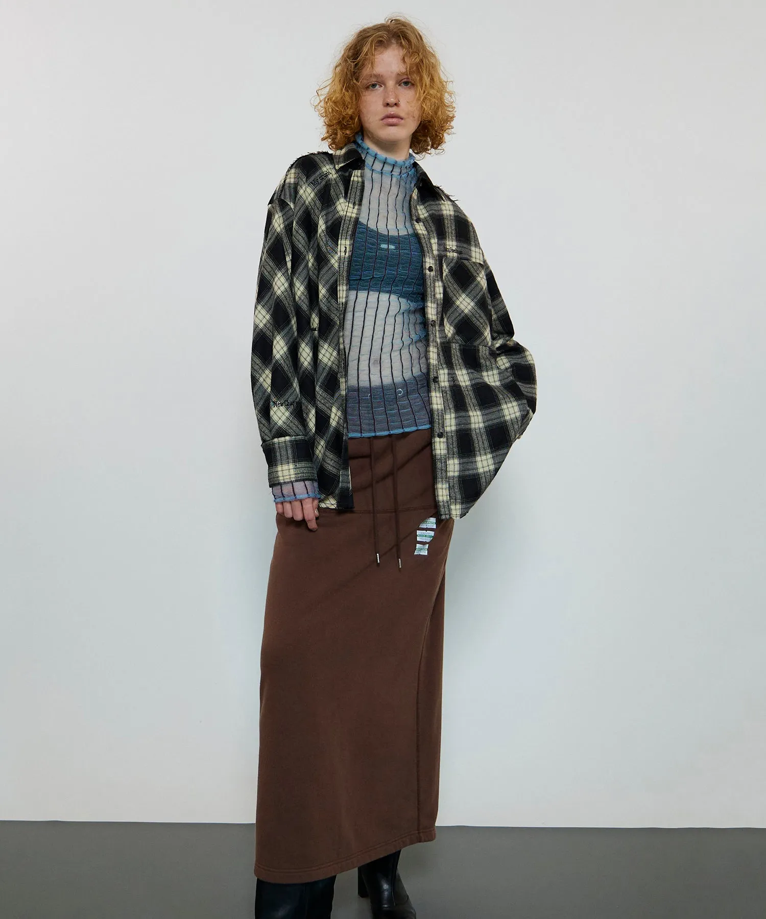 【SALE】Random Checkered Oversized Shirt