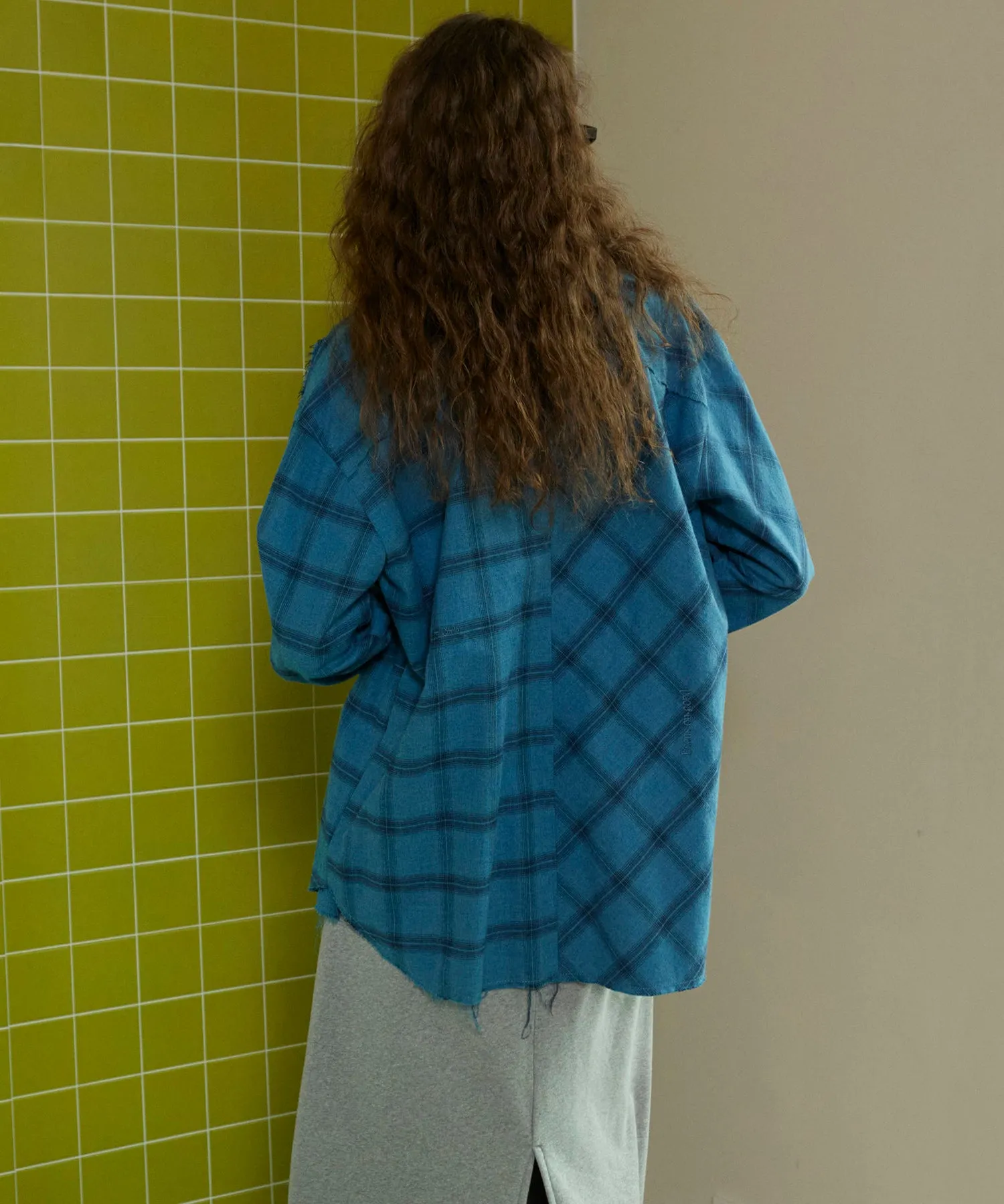 【SALE】Random Checkered Oversized Shirt