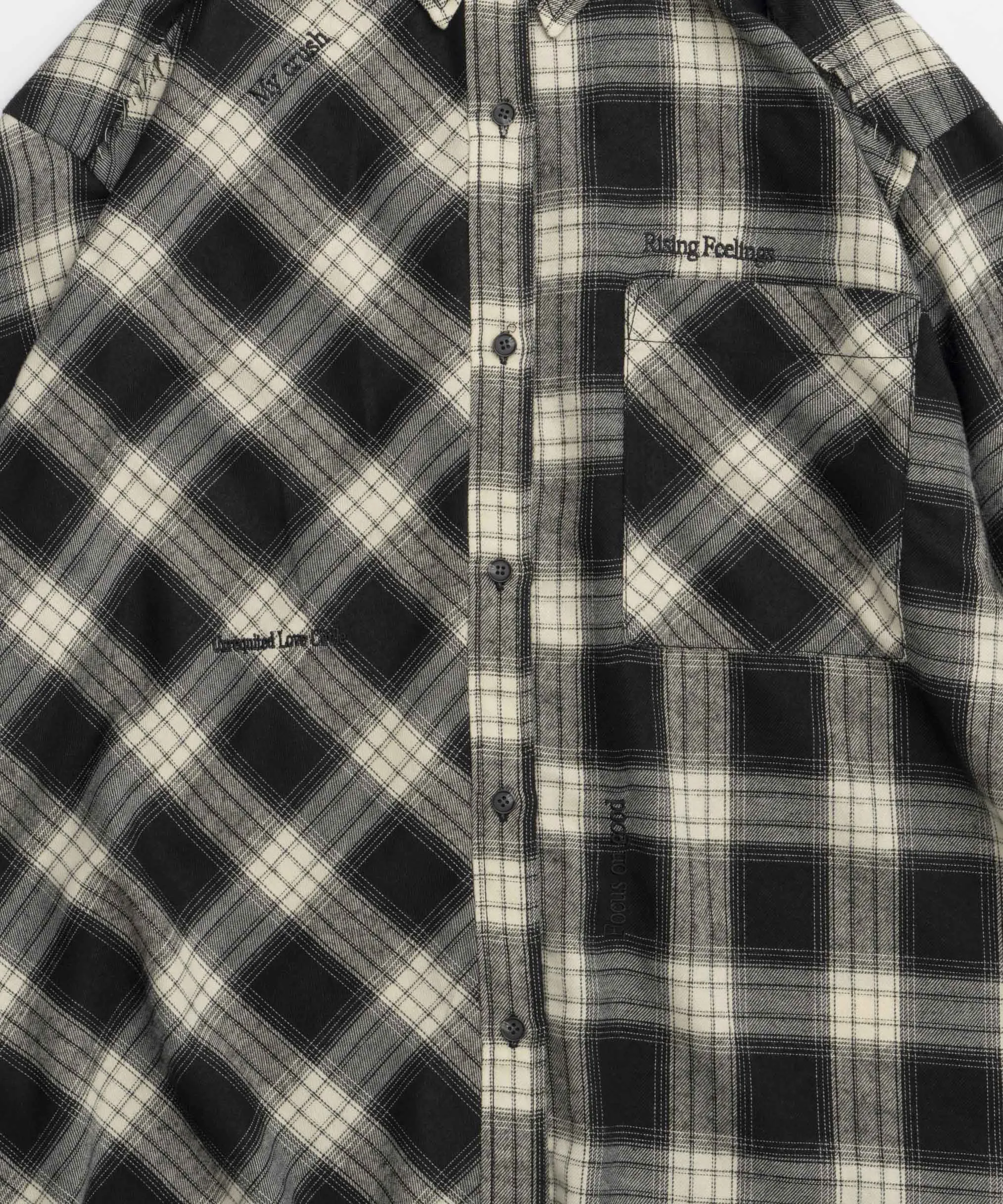 【SALE】Random Checkered Oversized Shirt