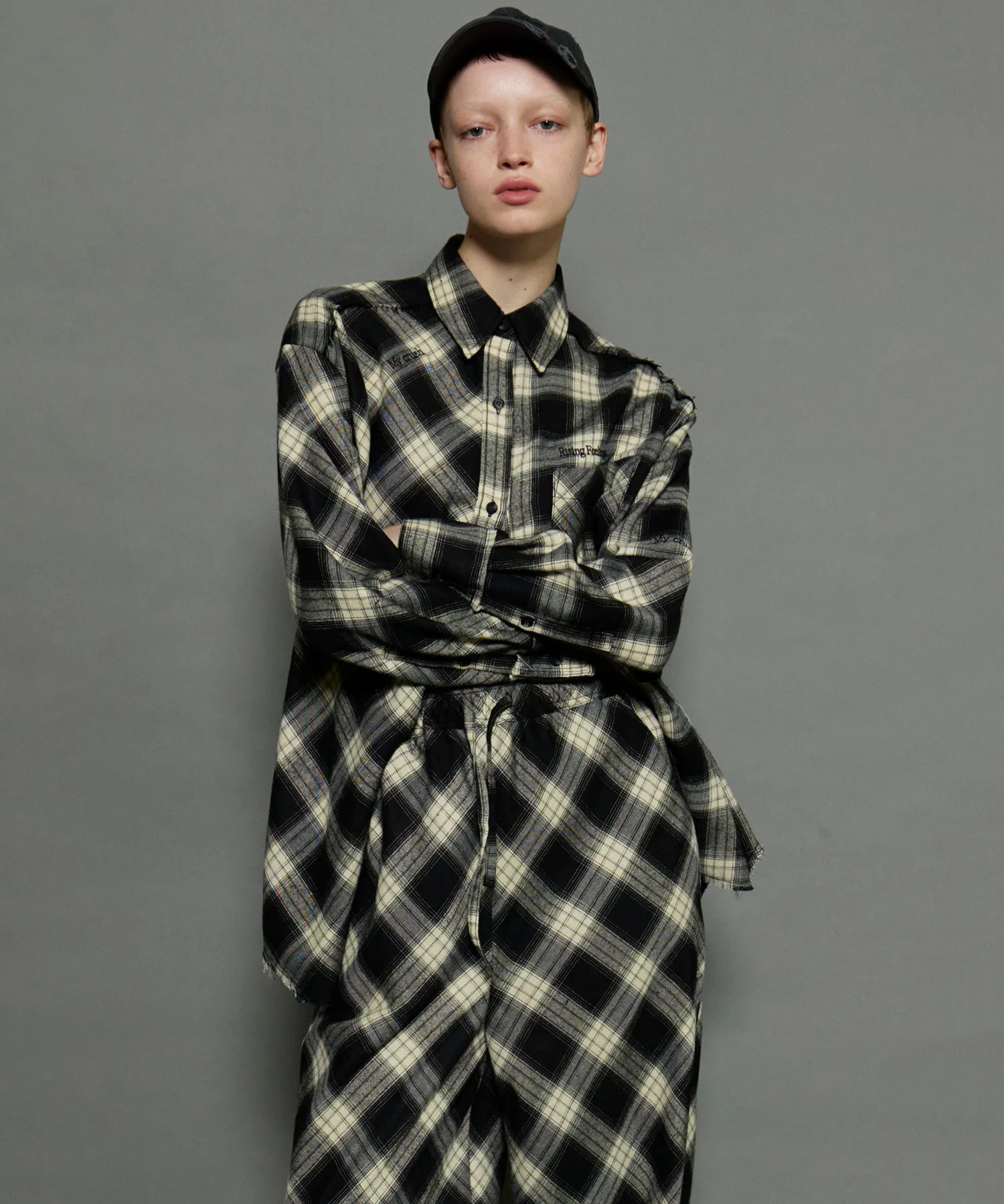 【SALE】Random Checkered Oversized Shirt