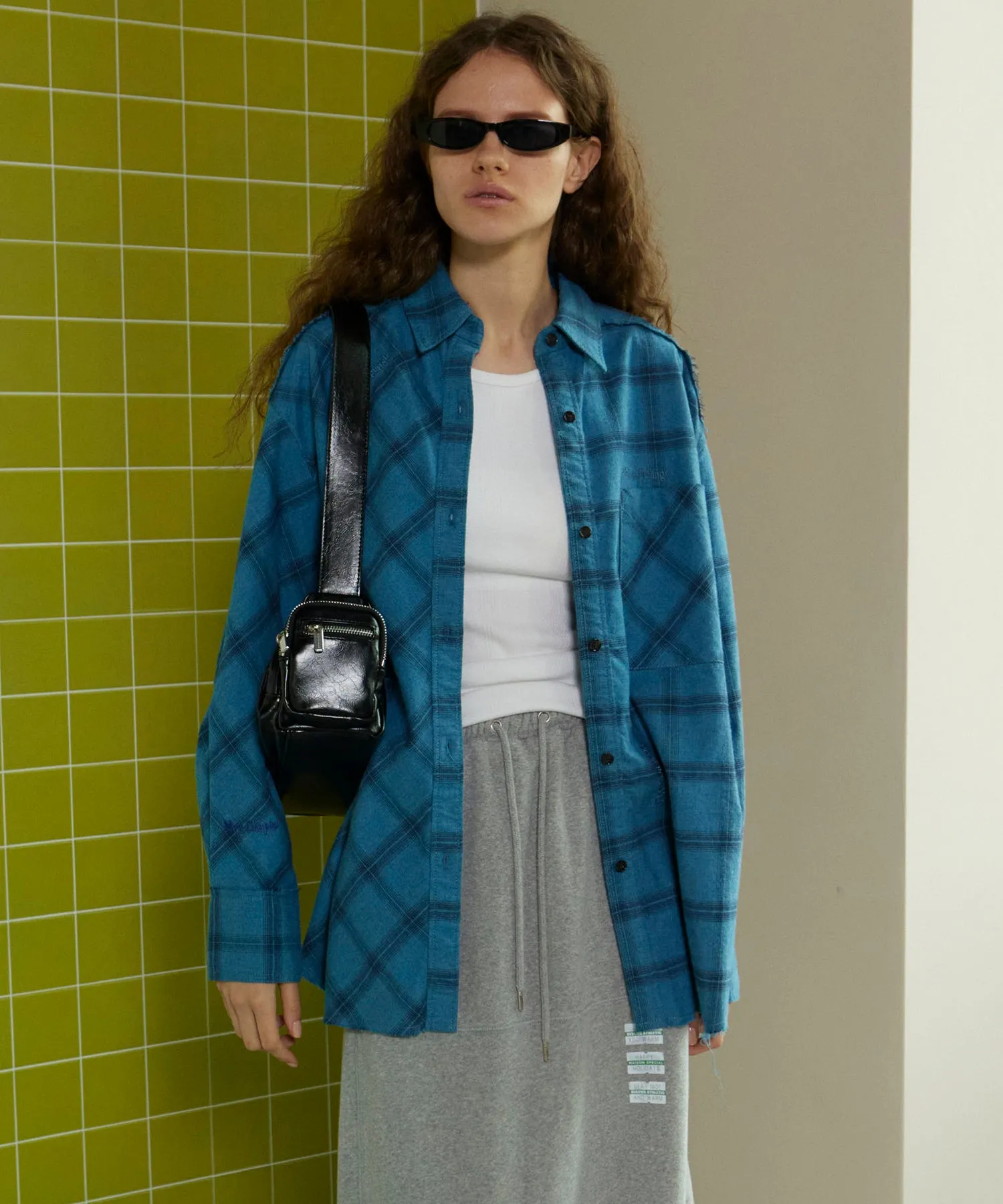 【SALE】Random Checkered Oversized Shirt
