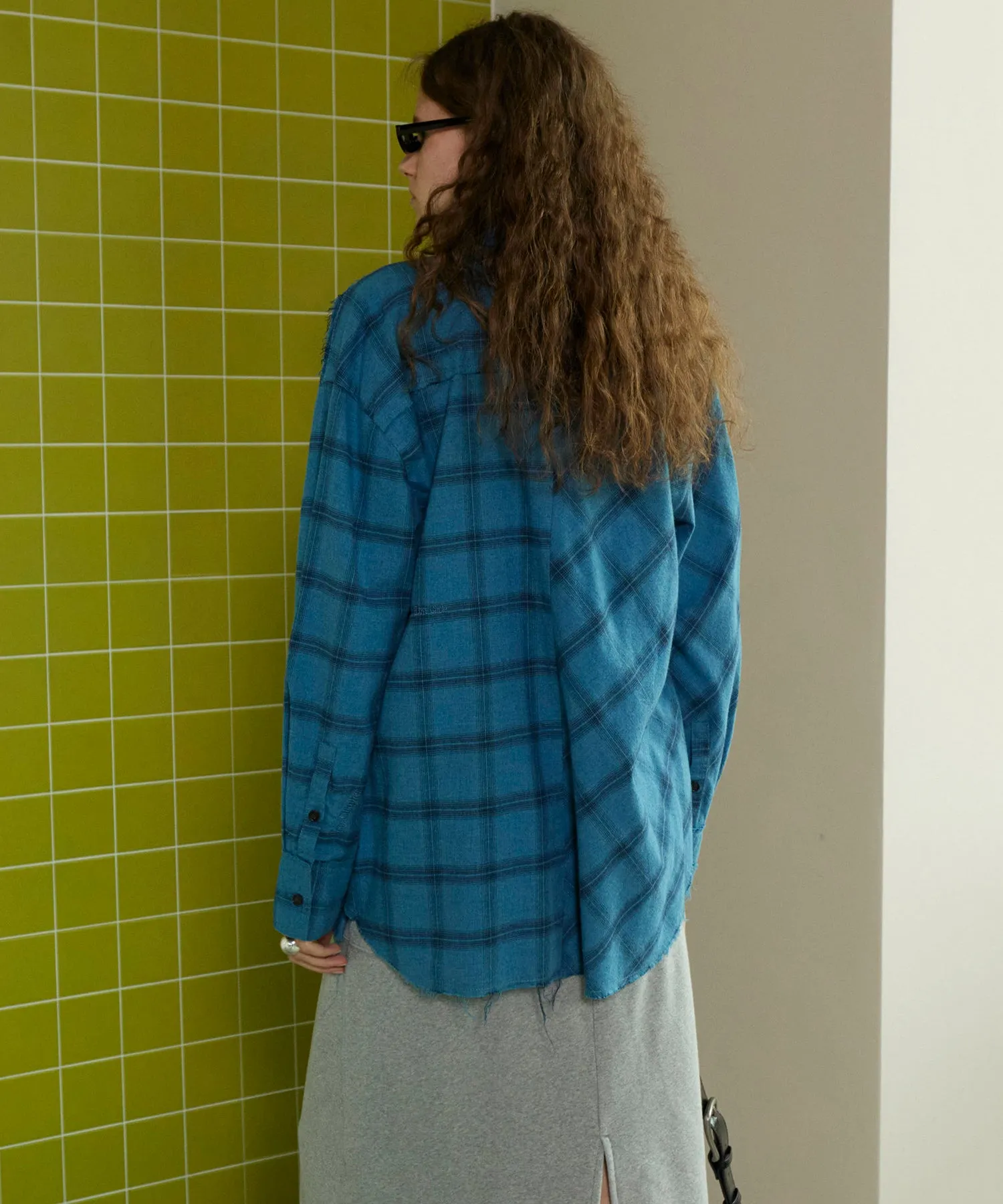 【SALE】Random Checkered Oversized Shirt