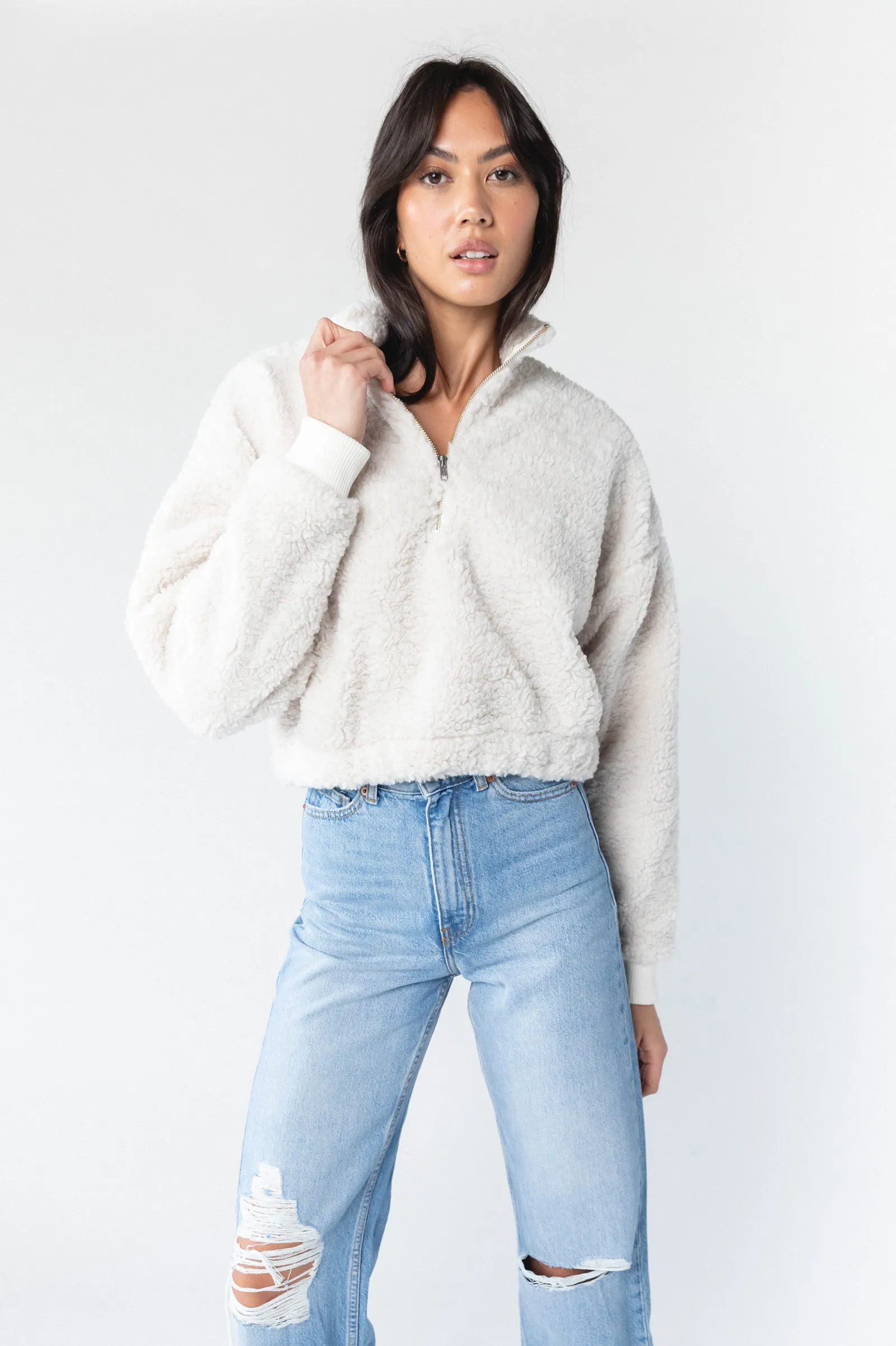 Sanne Teddy Sweater - Off White