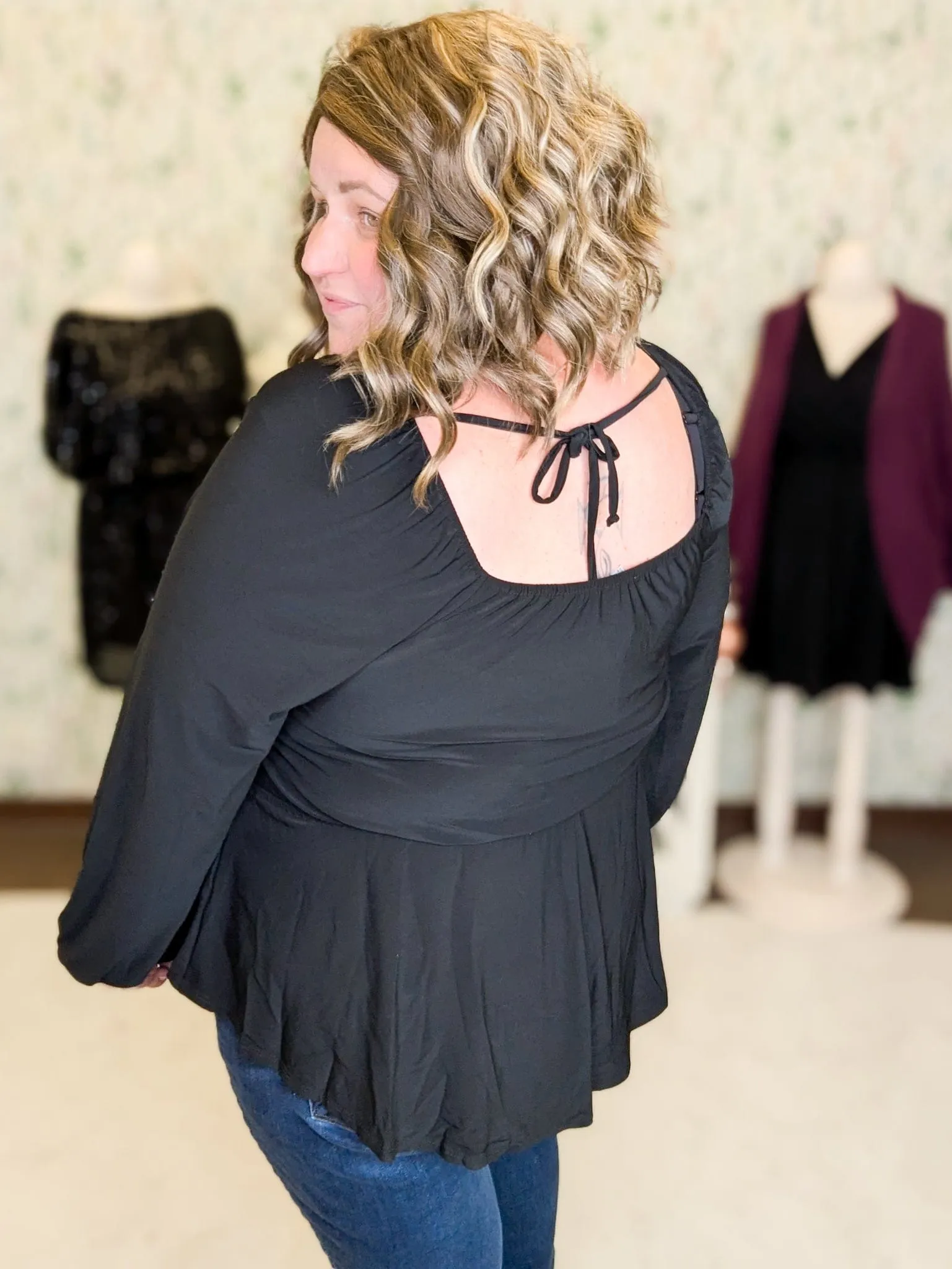 Seraphina Square Neck Babydoll (2 Colors)