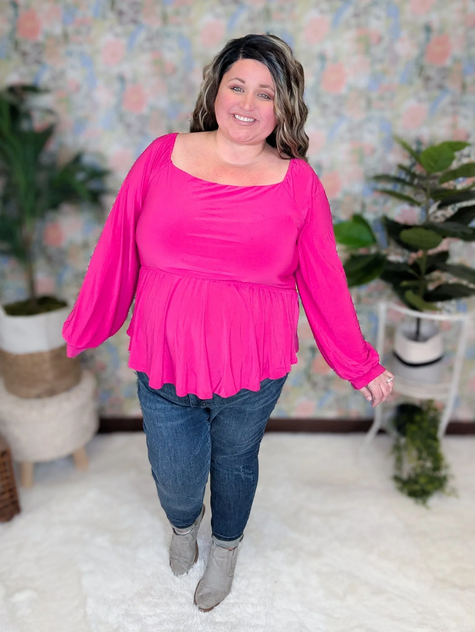 Seraphina Square Neck Babydoll (2 Colors)