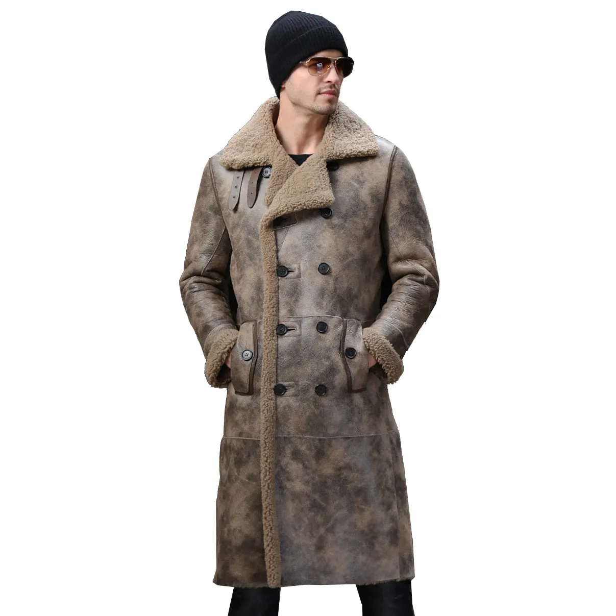 SHEEPSKIN OVERCOAT "NEVER LOOK BACK"
