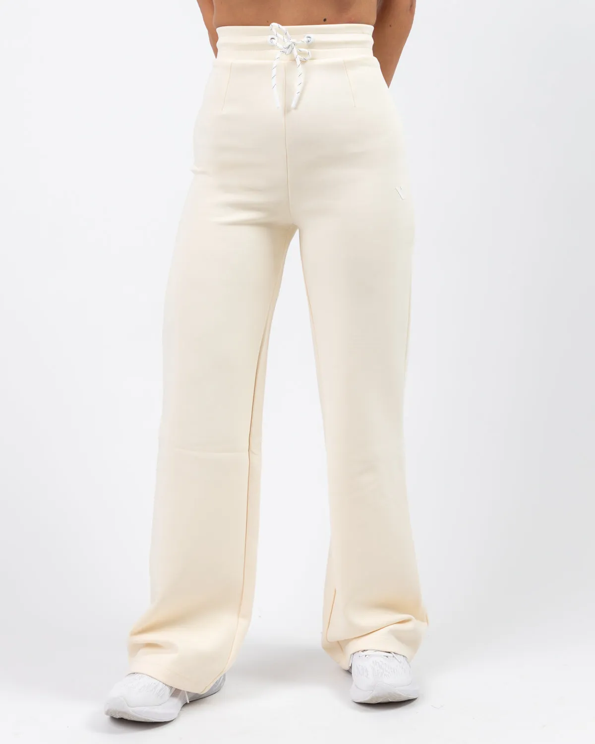 Shield Wide Leg Pants - Beige