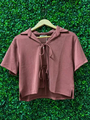 Short Sleeve Bow-Tie Tee