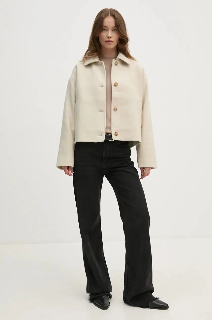 Short Wool Blend Jacket