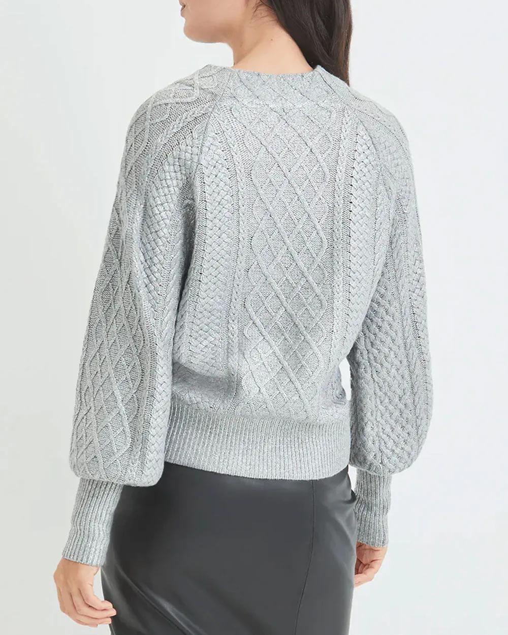 Silver Grady Metallic Sweater