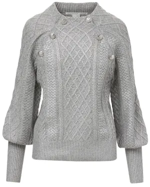 Silver Grady Metallic Sweater