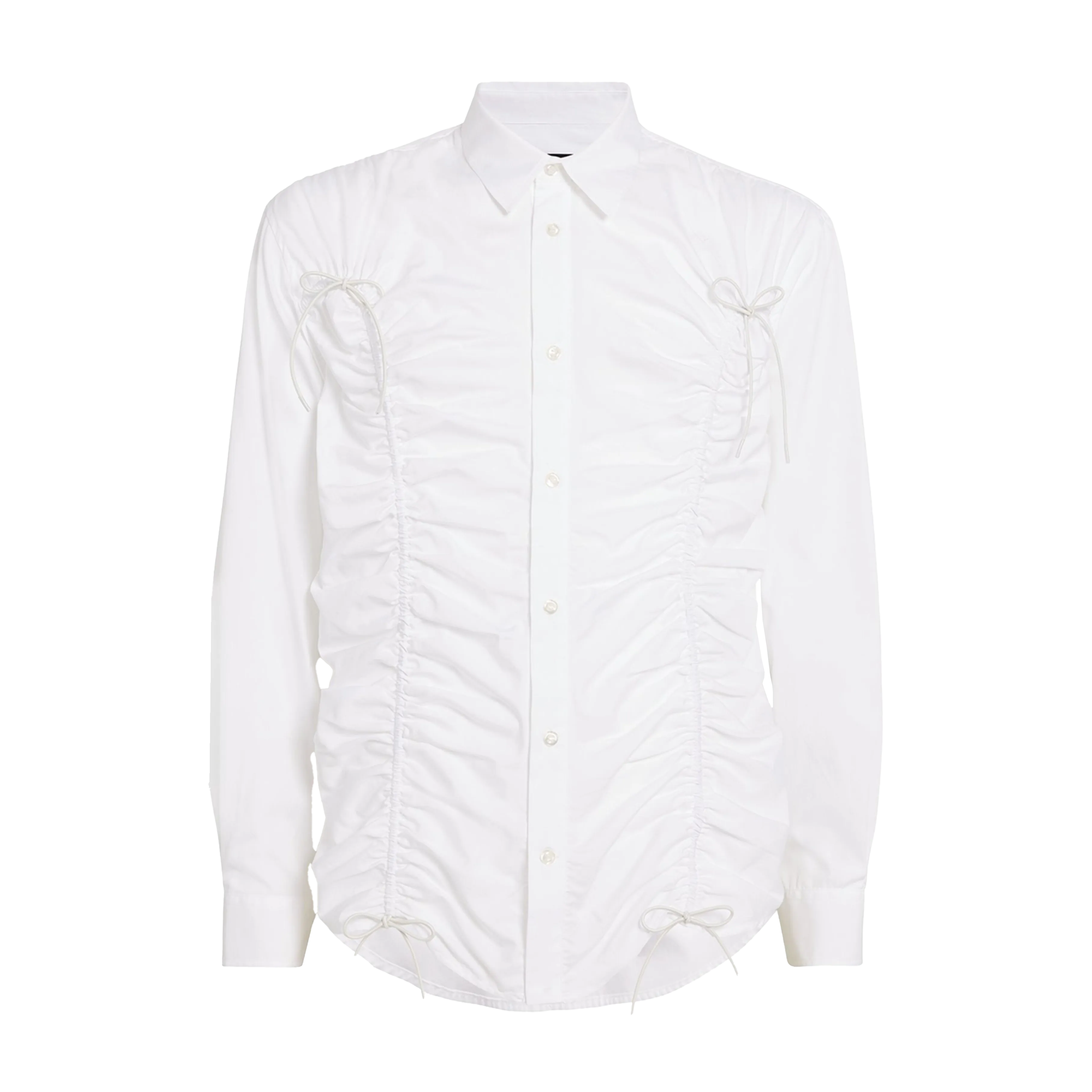 Simone Rocha Classic Fit Shirt With Ruching White