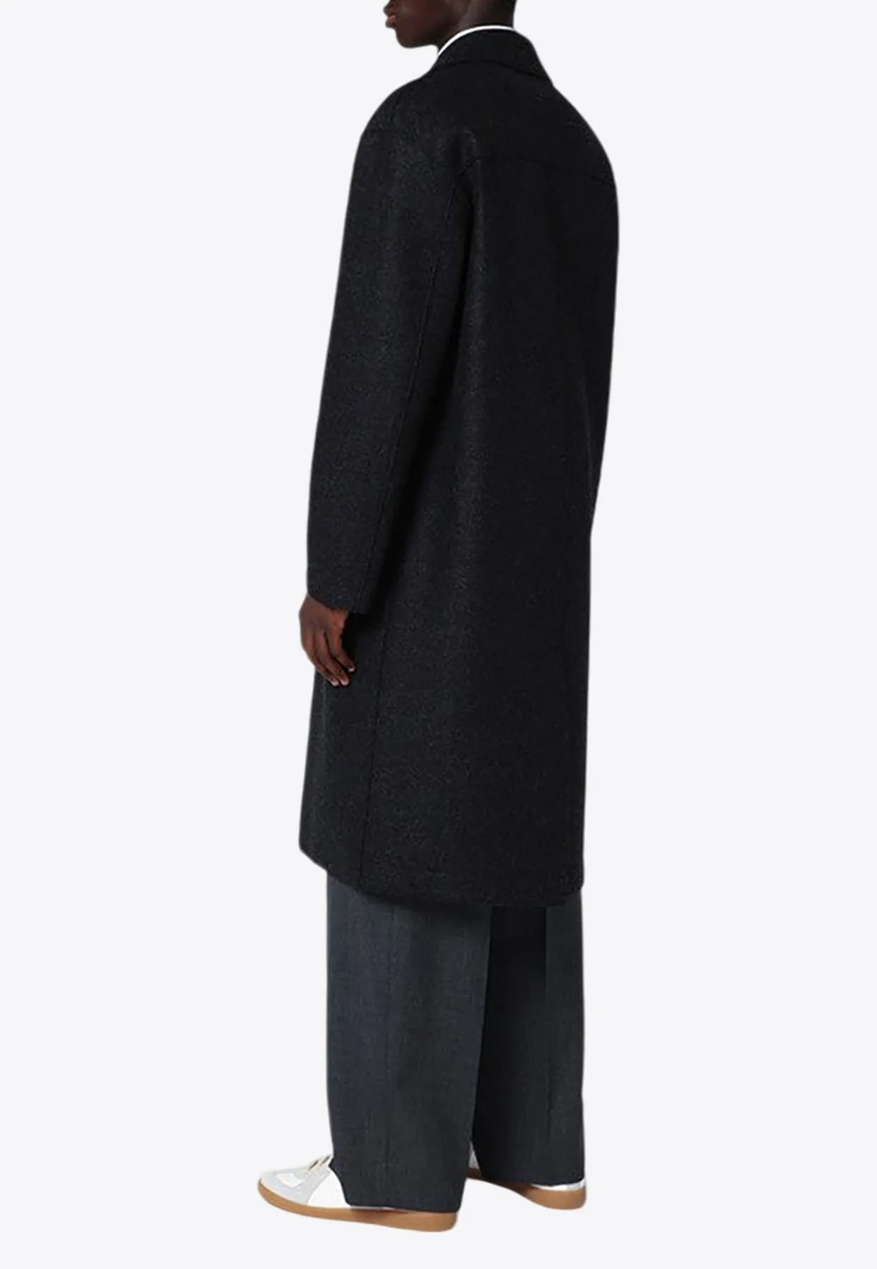 Single-Breasted Wool Coat