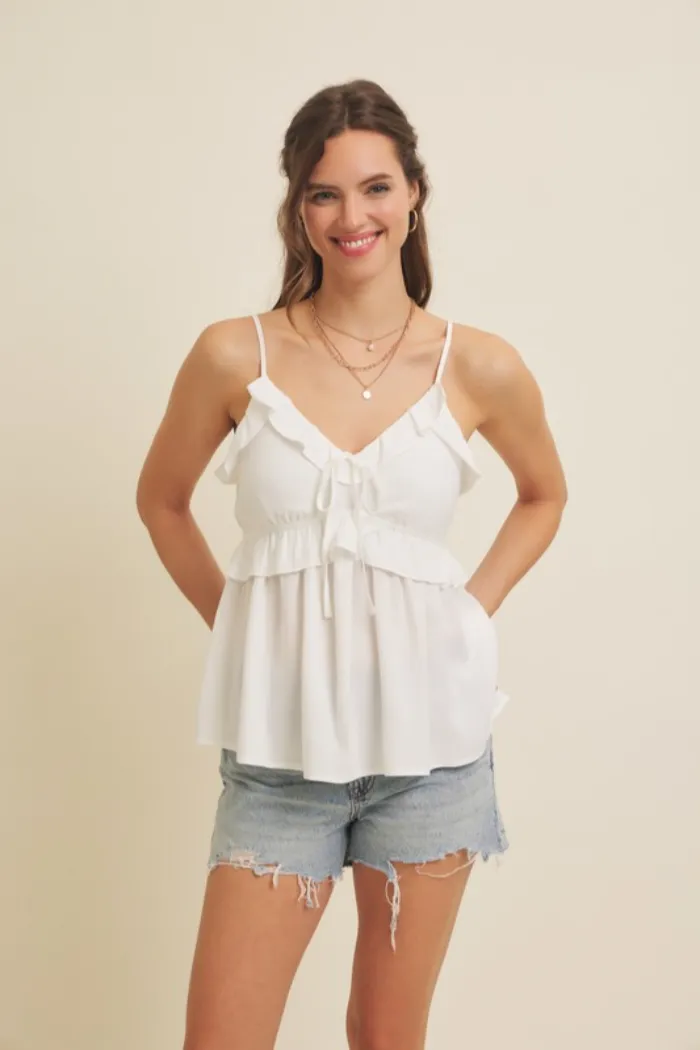S/L Ruffle Tank Top