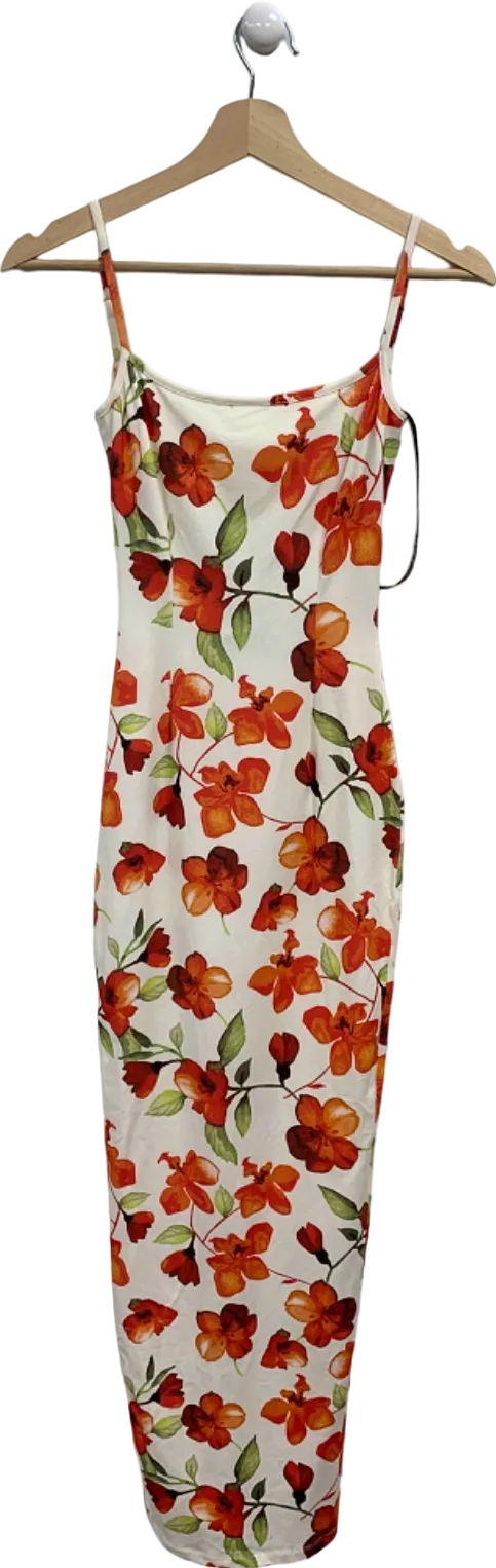 SLA The Label White Floral Capri Dress UK XXS