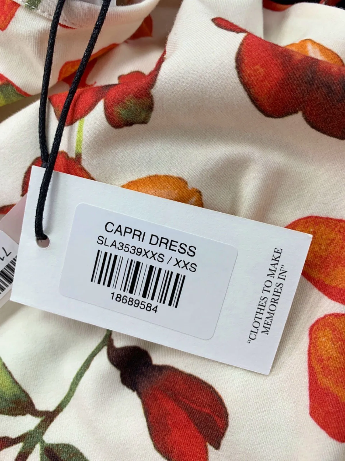 SLA The Label White Floral Capri Dress UK XXS