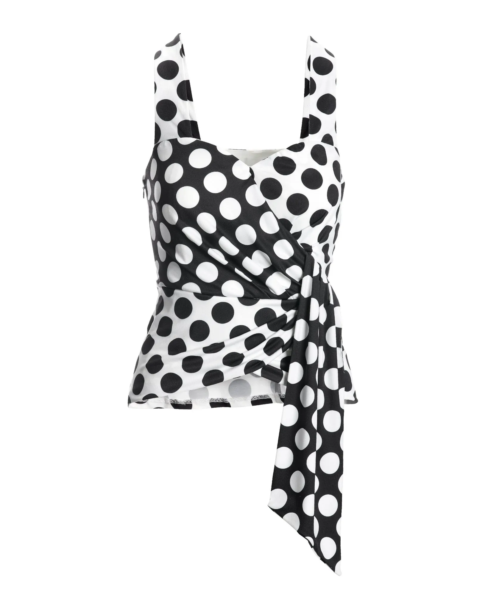 So Chic Polka Dot Top Black/white