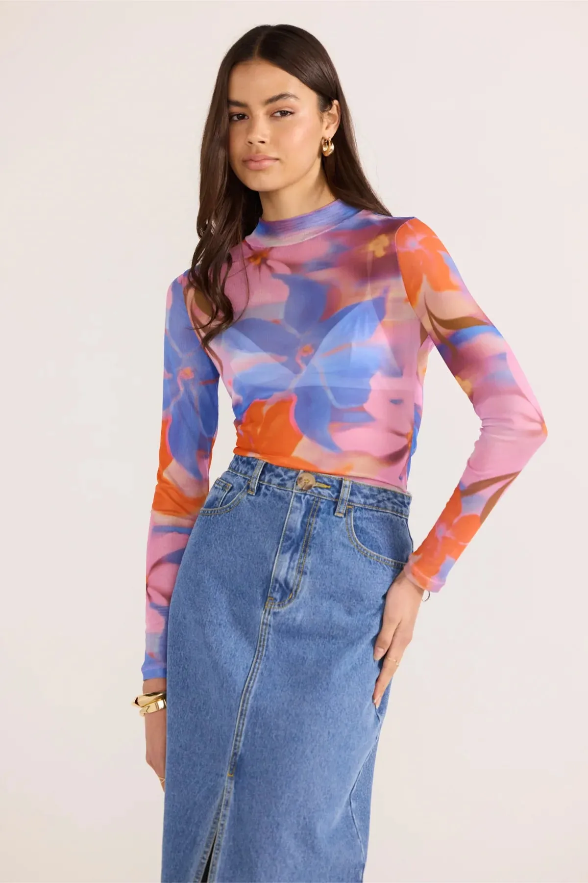 Sommer Mesh Skivvy Top