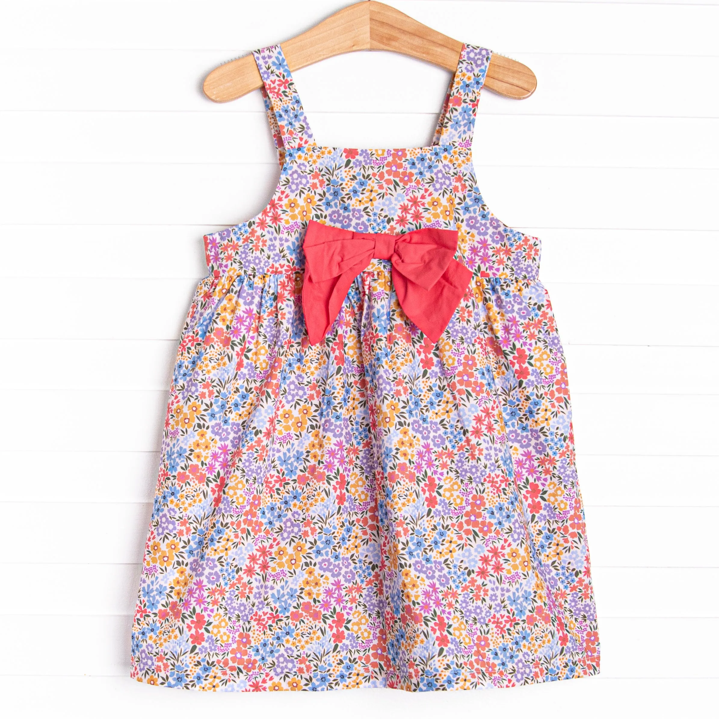 Sporadic Sprouts Dress, Red