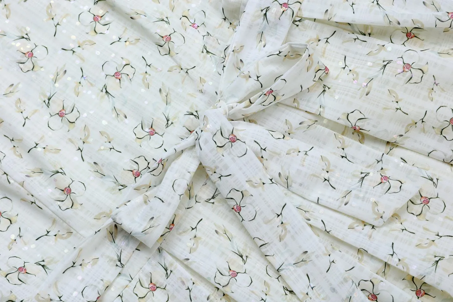 Stunning A-Line Dress for Women with V-Neck and Floral Print