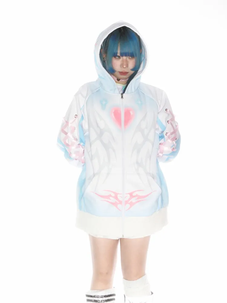Subculture Aqua Mine Bow Tie Hoodie【s0000011790】