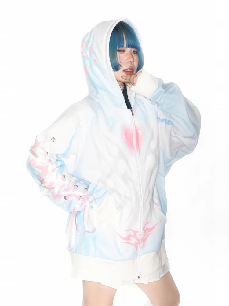Subculture Aqua Mine Bow Tie Hoodie【s0000011790】