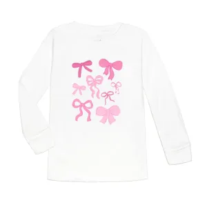 Sweet Wink Coquette Bow Doodle Long Sleeve Shirt