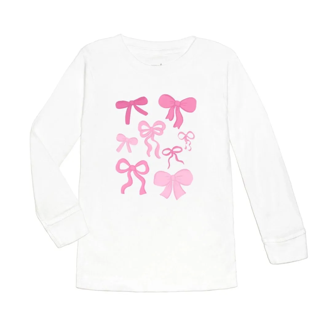 Sweet Wink Coquette Bow Doodle Long Sleeve Shirt