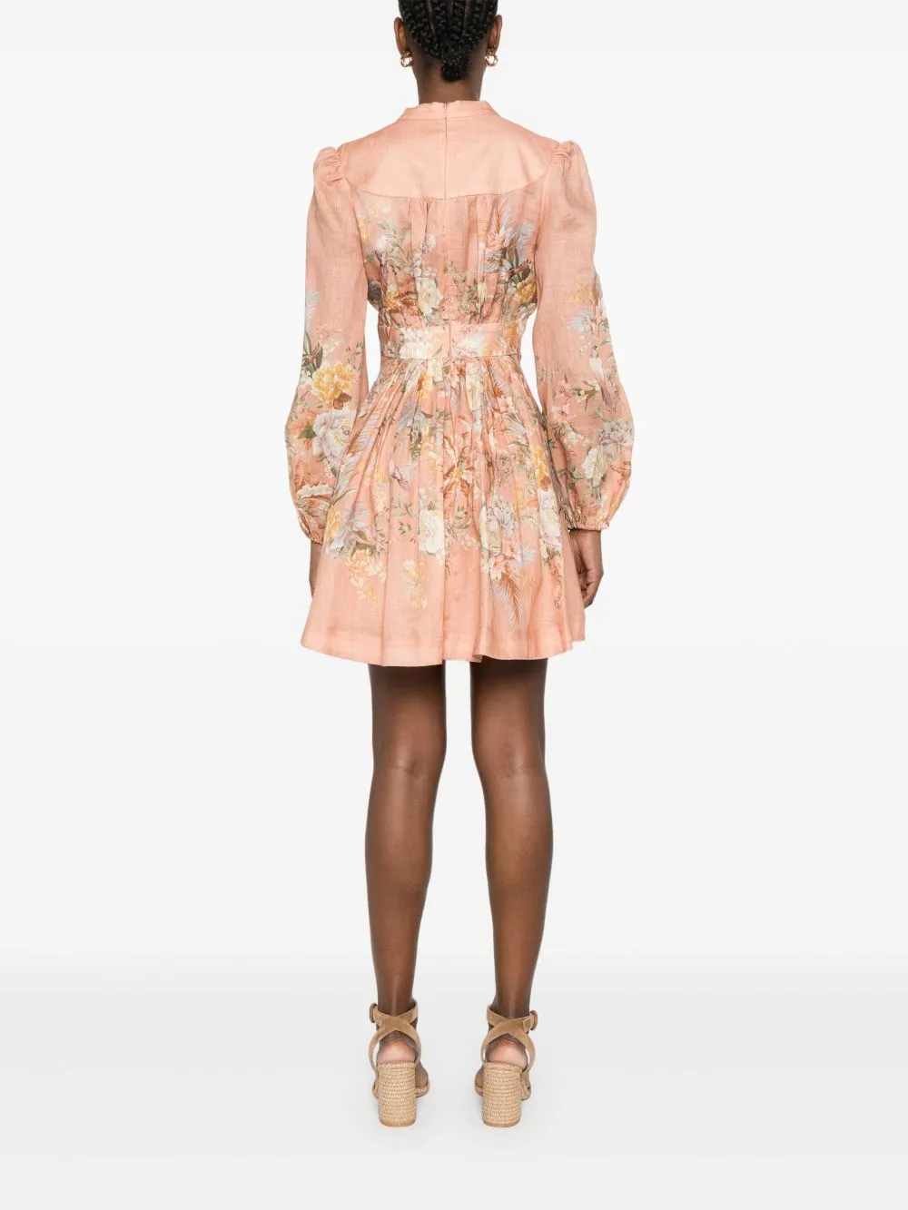 Tallow printed cotton dress