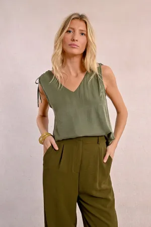 TANK TOP WITH KNOTS TO TIE