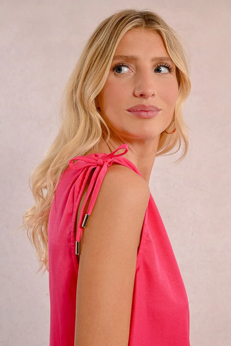 TANK TOP WITH KNOTS TO TIE