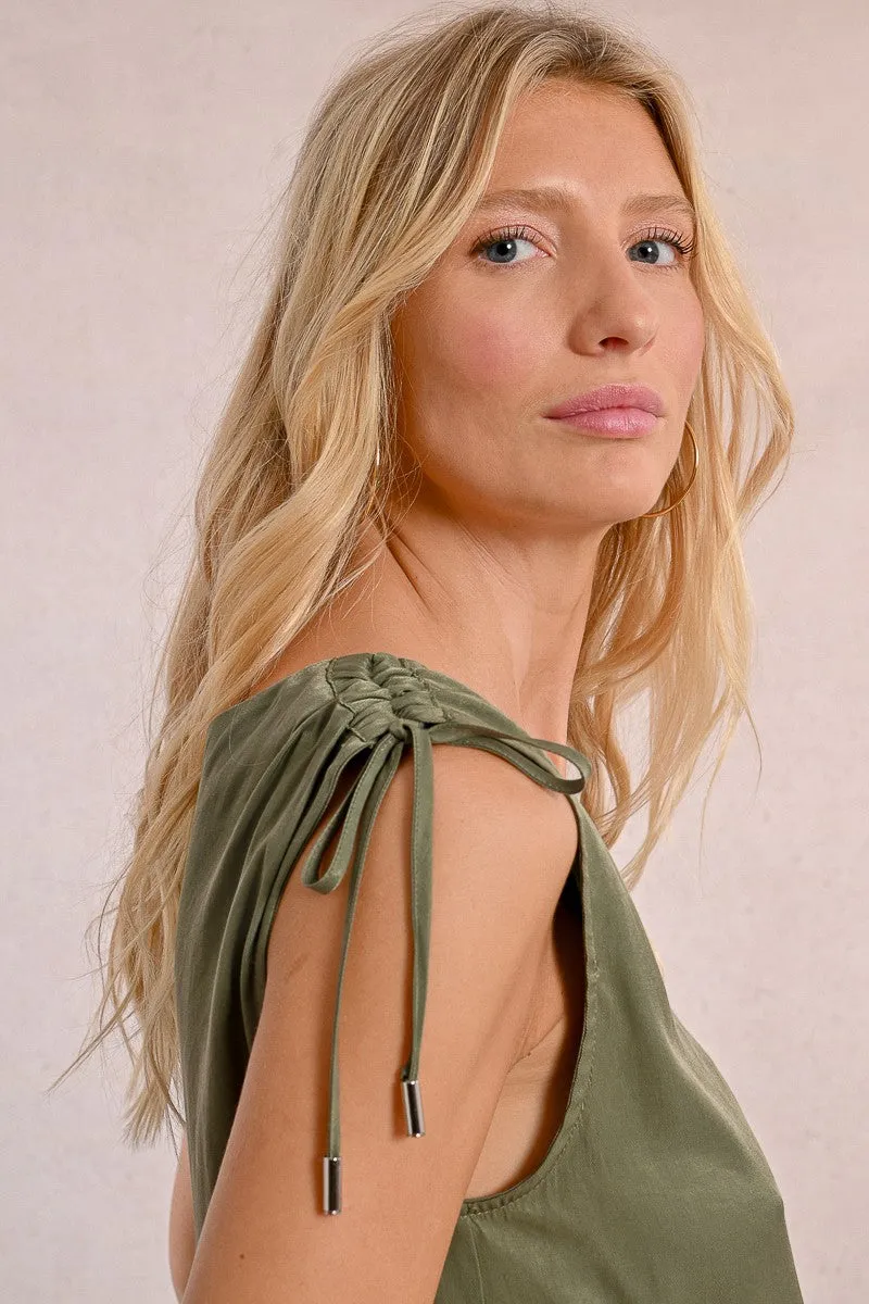TANK TOP WITH KNOTS TO TIE