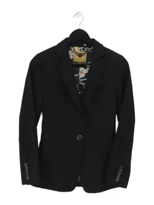 Ted Baker Women's Blazer UK 6 Black Wool with Polyester