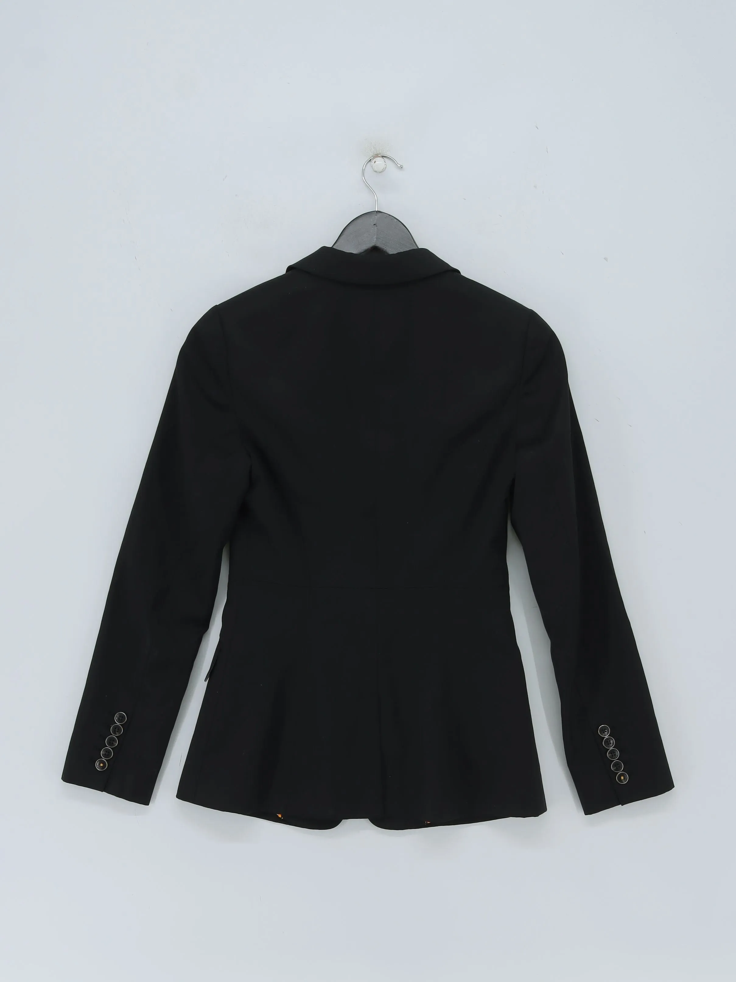 Ted Baker Women's Blazer UK 6 Black Wool with Polyester