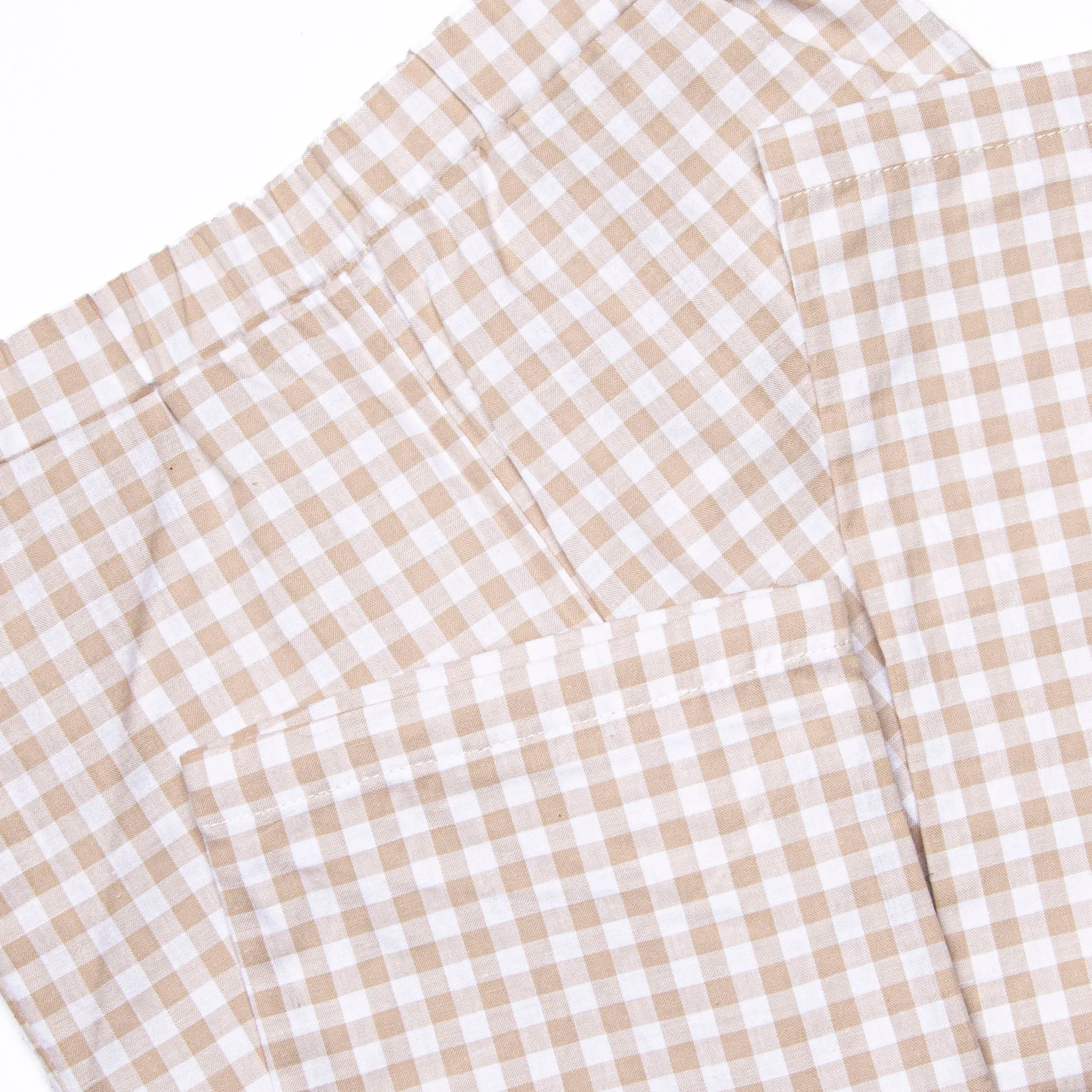 Thanksgiving Day Embroidered Pant Set, Tan