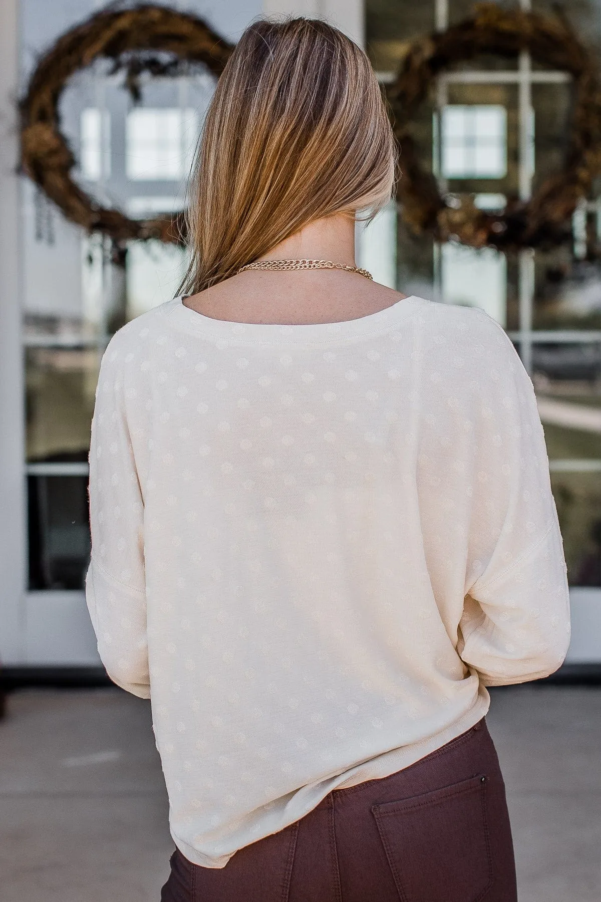 The Good Life Long Sleeve Top- Cream