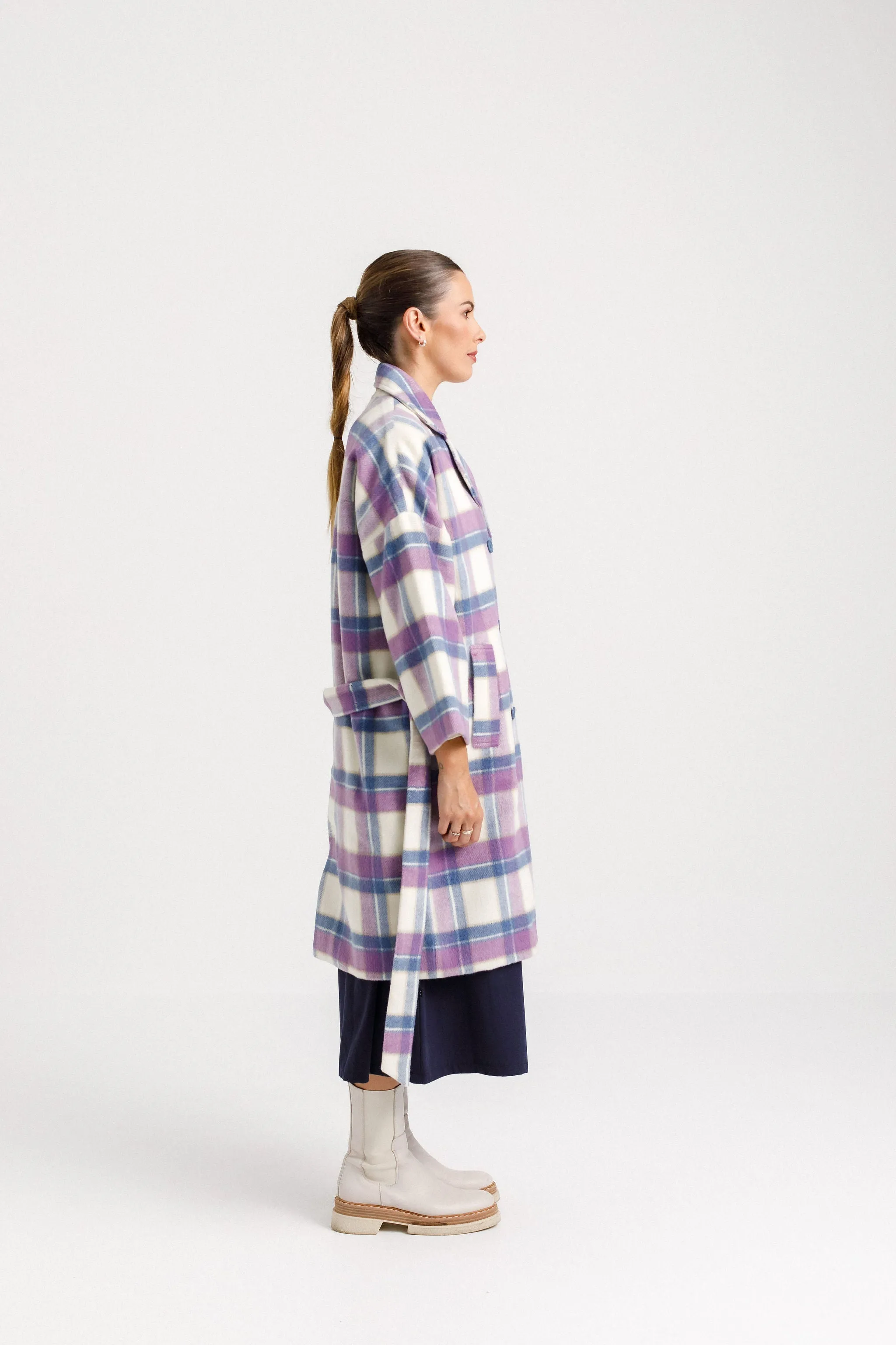 Thing Thing Dixie Coat | Blue Plaid
