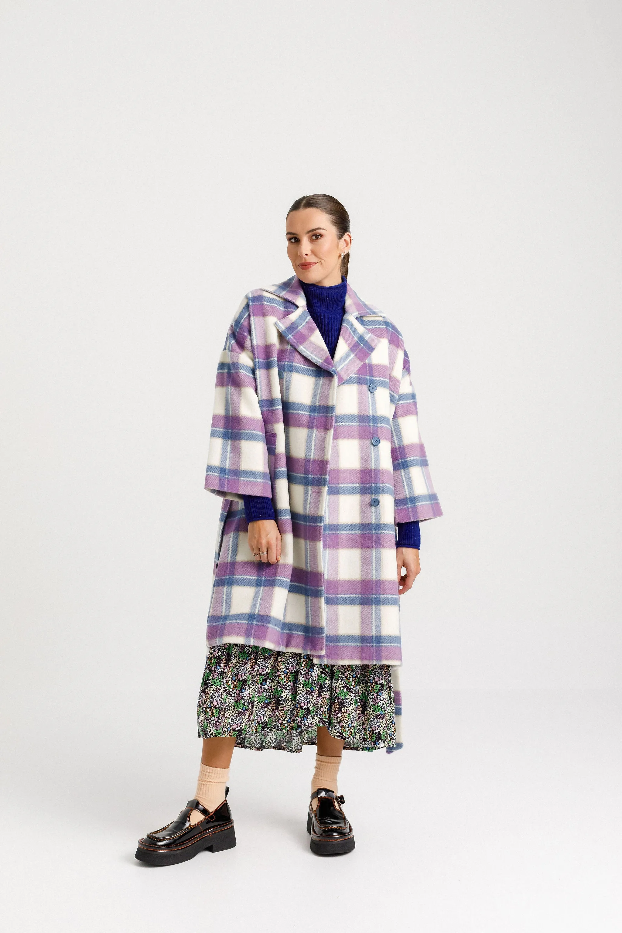 Thing Thing Dixie Coat | Blue Plaid