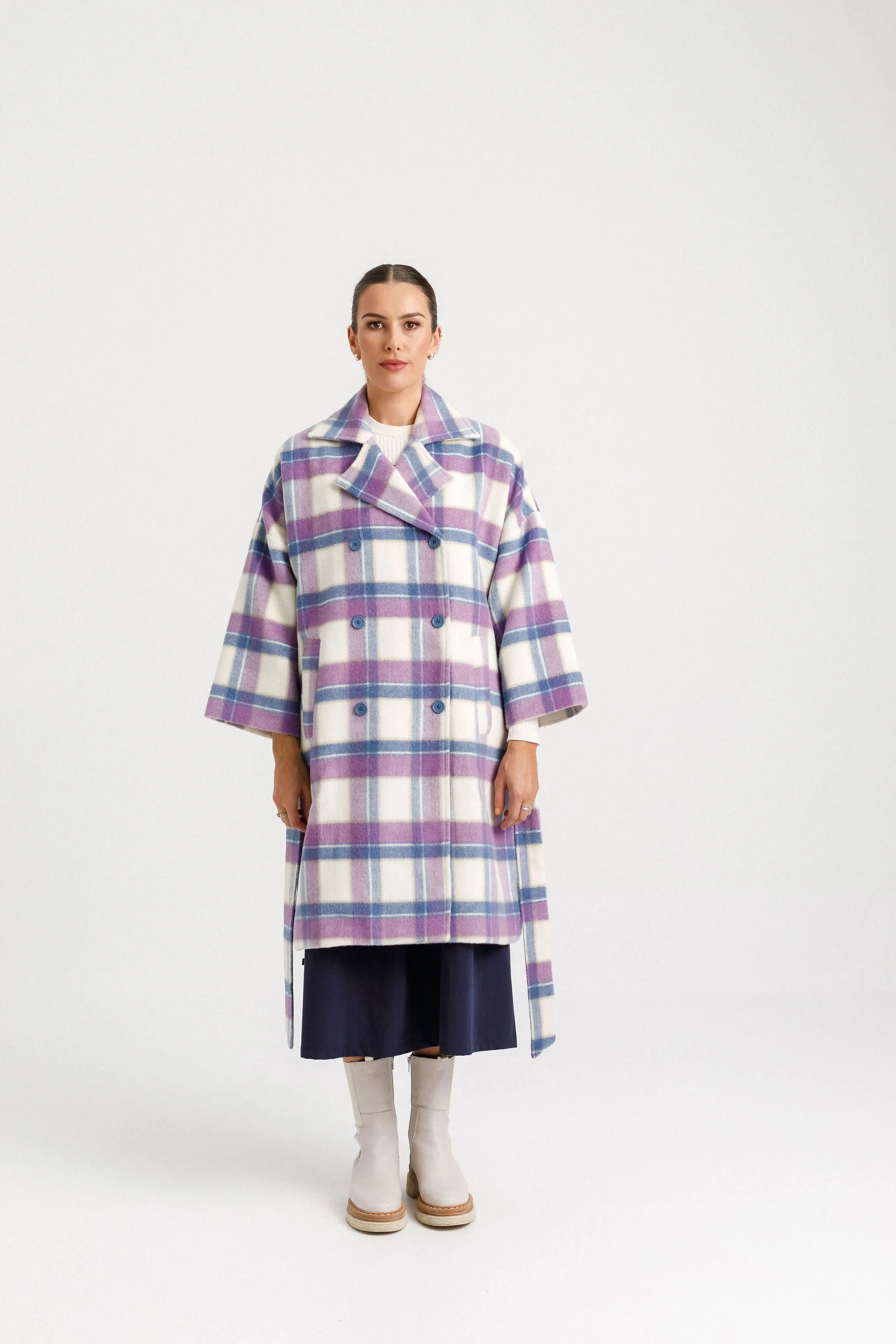 Thing Thing Dixie Coat | Blue Plaid